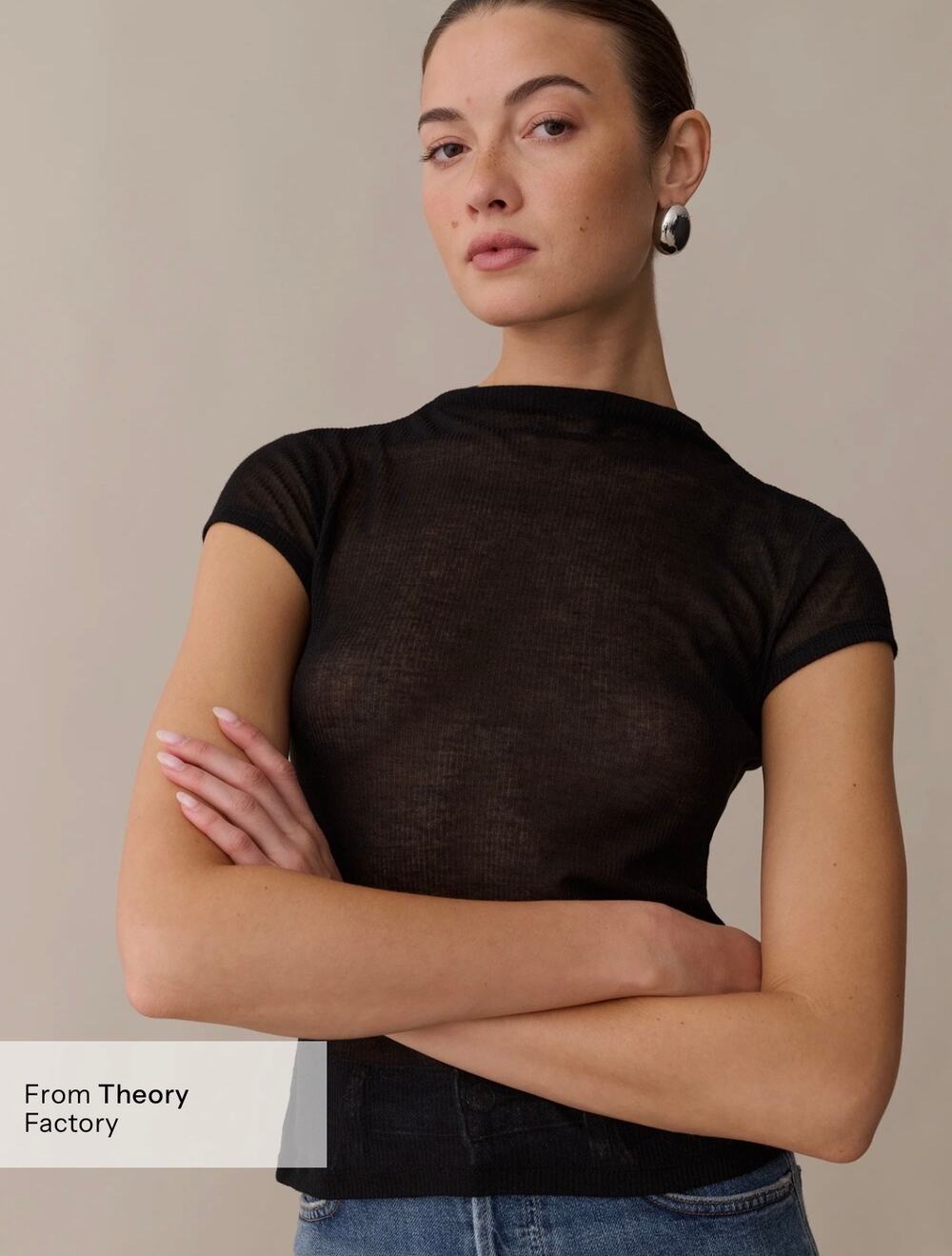 New few moda Kourt black Prue top sz XS